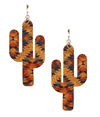 Cork Cactus Earrings